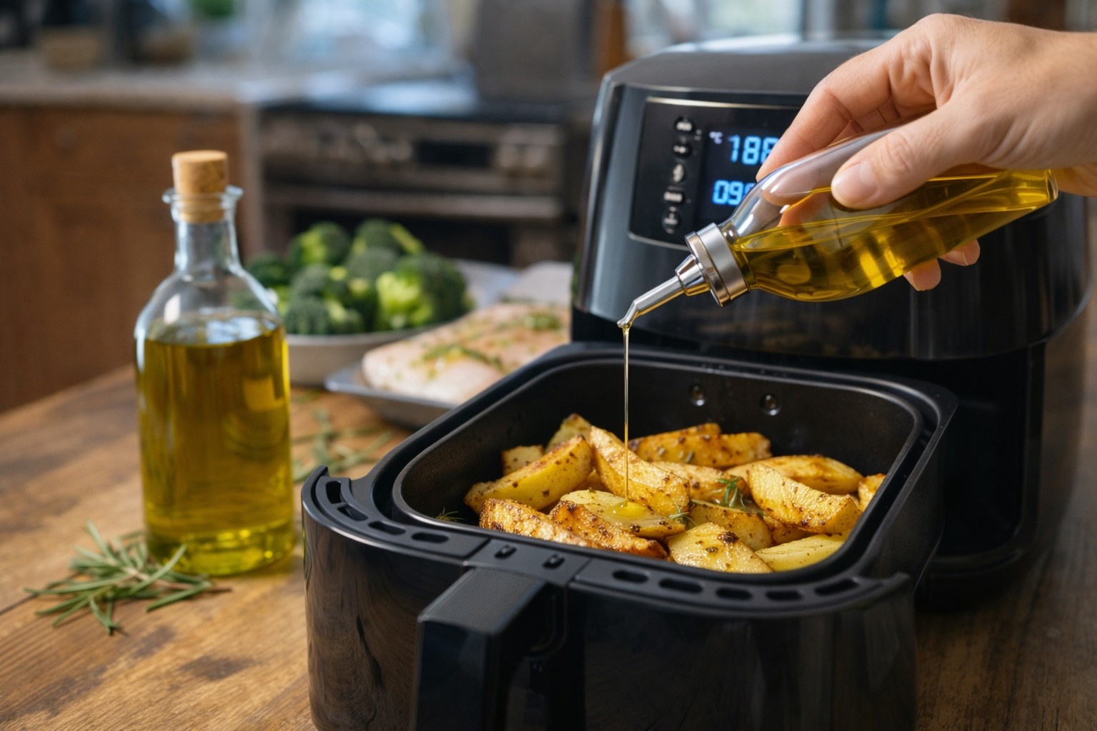 AOVE en la airfryer: cómo usarlo sin perder calidad